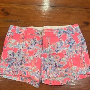 Lilly Pulitzer Pink and Blue Patterned Shorts